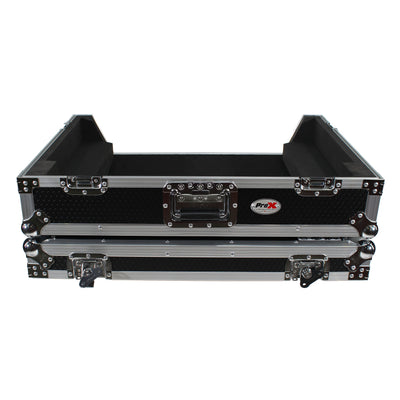 ProX ATA Flight Case For Denon PRIME 4 DJ Controller with 1U Rack Space and Wheels