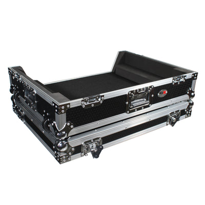 ProX ATA Flight Case For Denon PRIME 4 DJ Controller with 1U Rack Space and Wheels