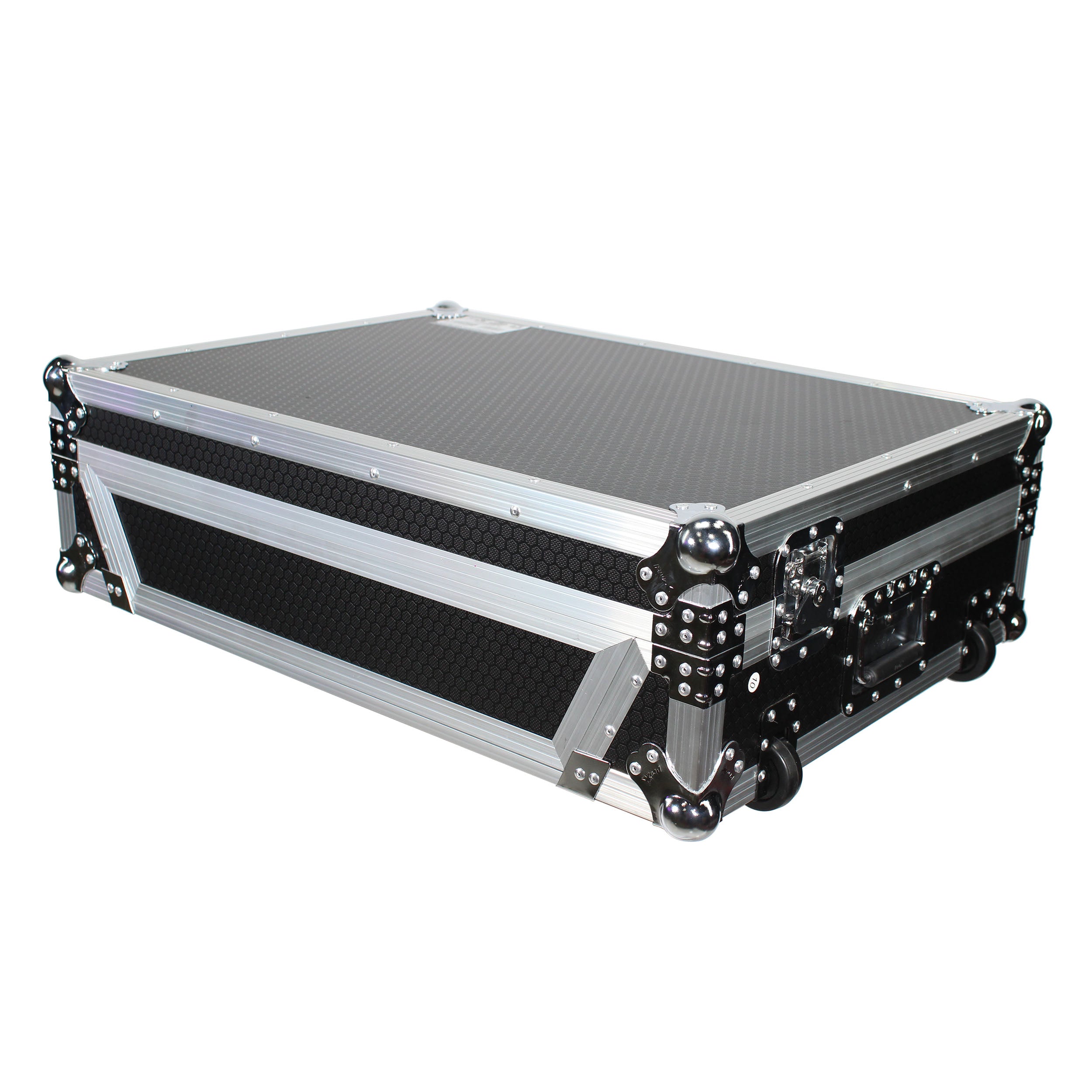 ProX ATA Flight Case For Denon PRIME 4 DJ Controller with 1U Rack Space and Wheels