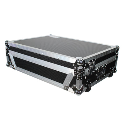 ProX ATA Flight Case For Denon PRIME 4 DJ Controller with 1U Rack Space and Wheels