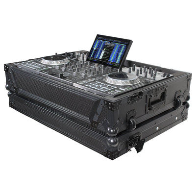 ProX ATA Flight Case For Pioneer PRIME 4 MK2 DJ Controller with 1U Rack Space and Wheels