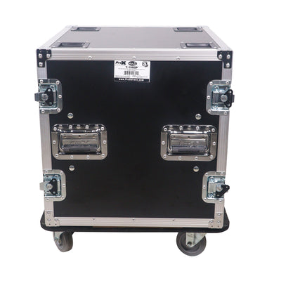 ProX ATA Style 10U Space Shockproof Amp Rack Mount Case 20 inch Depth with Caster Wheels
