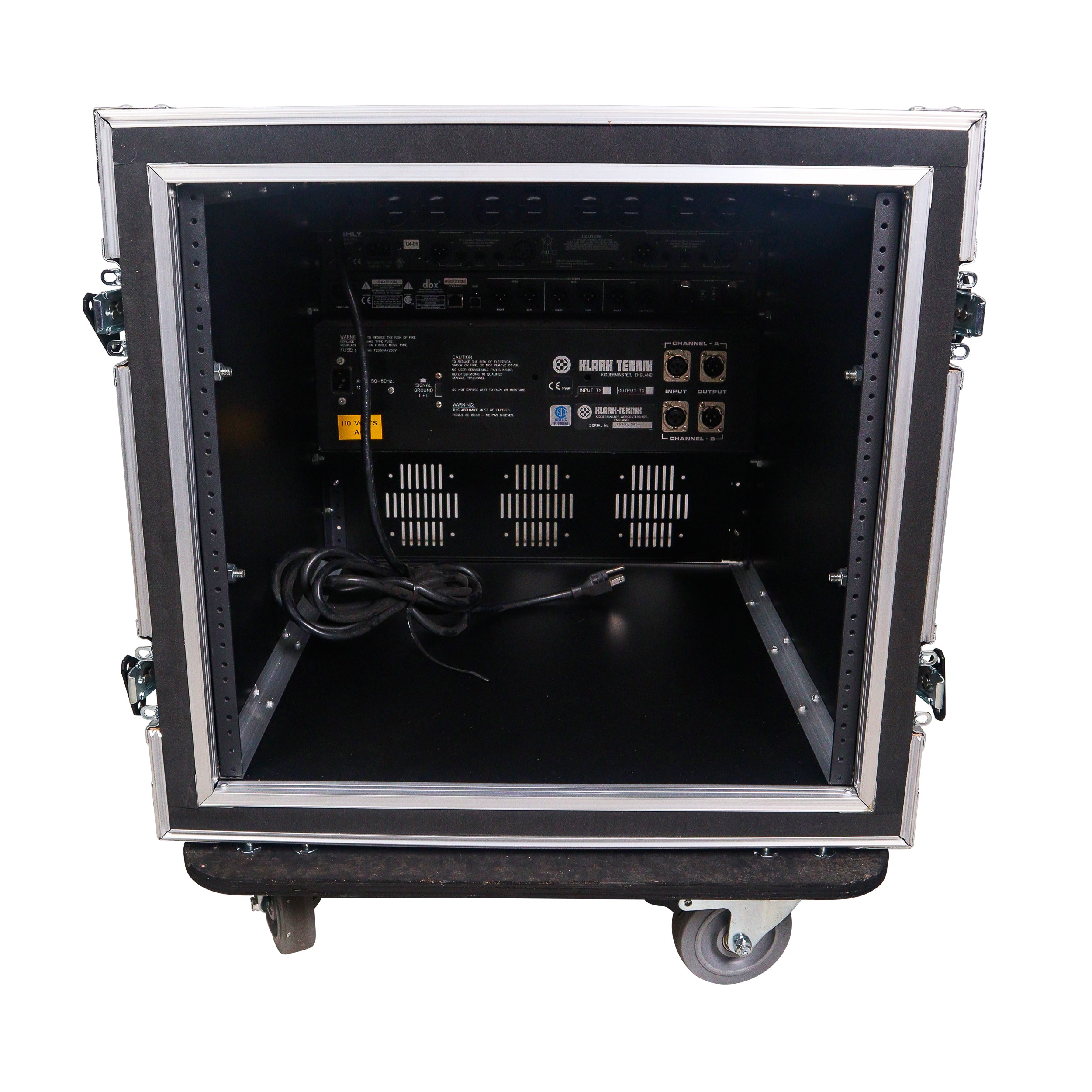 ProX ATA Style 10U Space Shockproof Amp Rack Mount Case 20 inch Depth with Caster Wheels