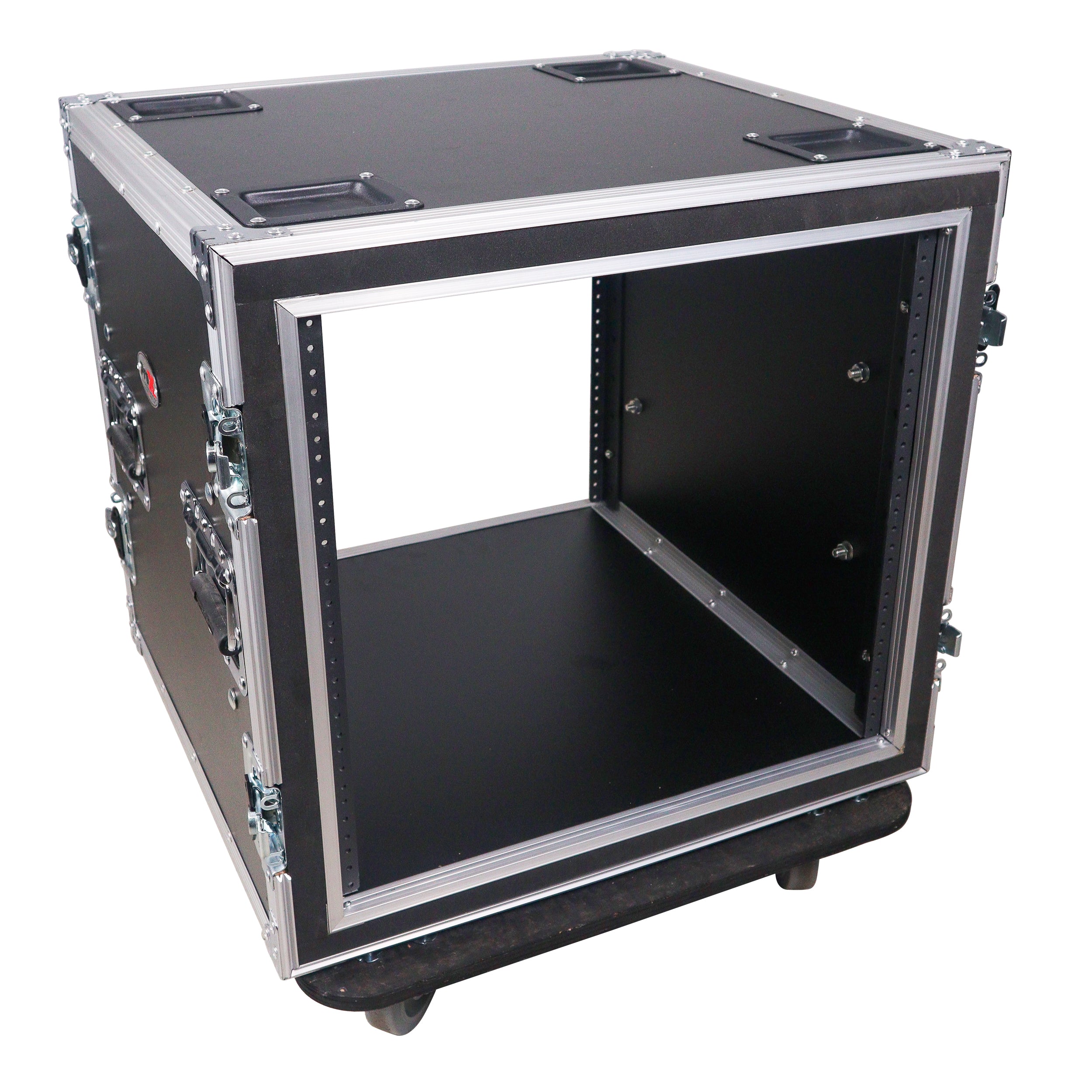 ProX ATA Style 10U Space Shockproof Amp Rack Mount Case 20 inch Depth with Caster Wheels