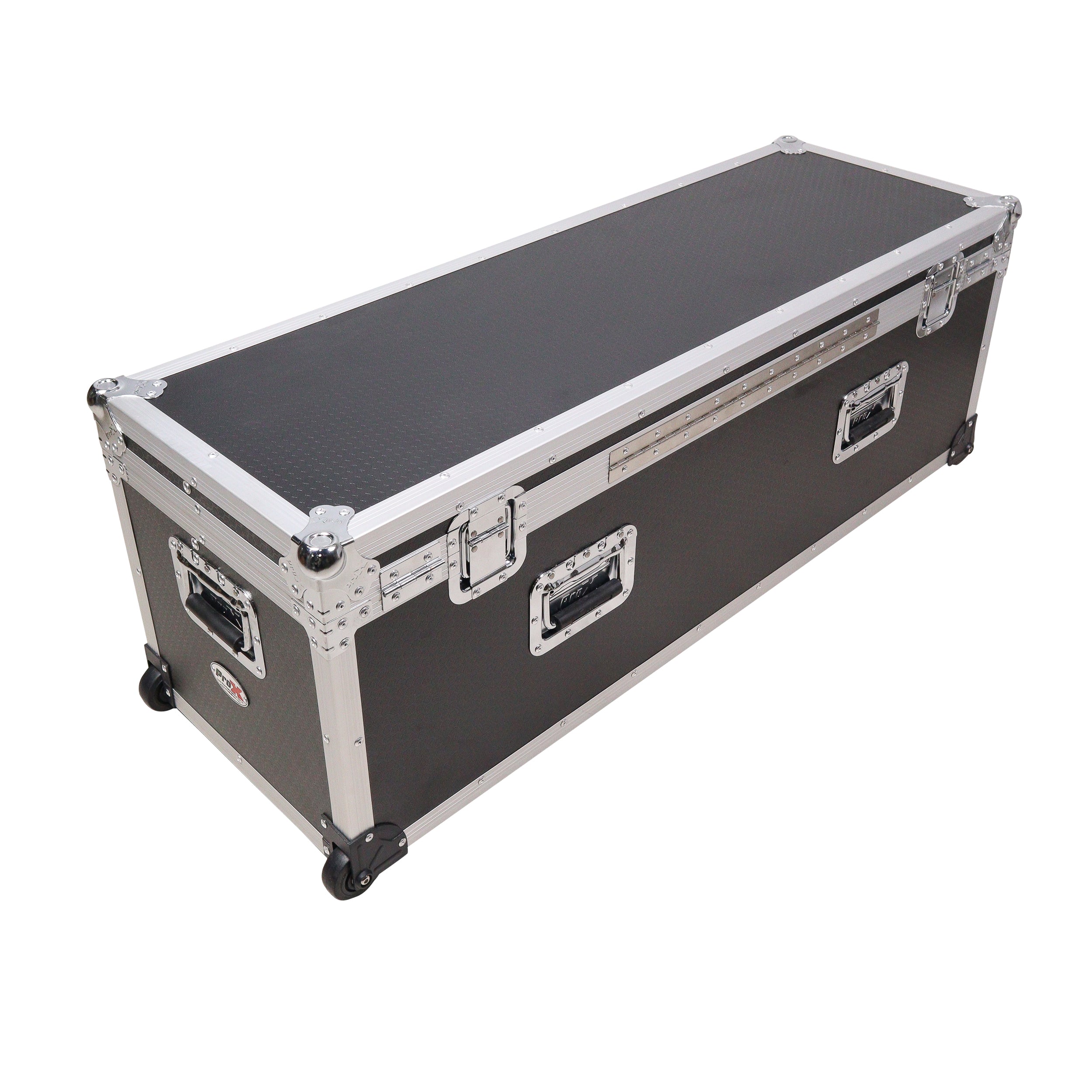 ProX ATA Utility Flight Travel Heavy-Duty Storage Road Case with Low Profile Wheels – 48x16x16 in. Exterior
