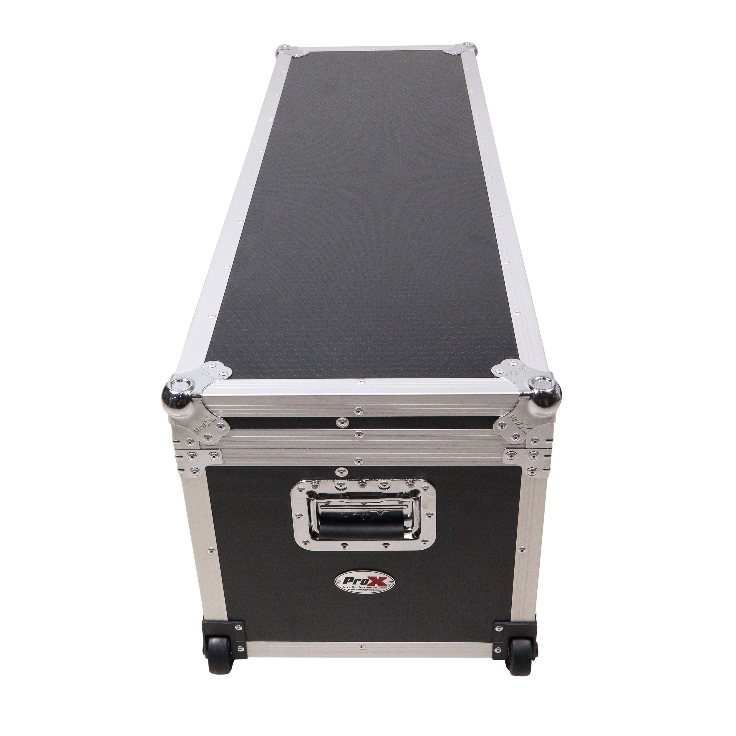 ProX ATA Utility Flight Travel Heavy-Duty Storage Road Case with Low Profile Wheels – 48x16x16 in. Exterior