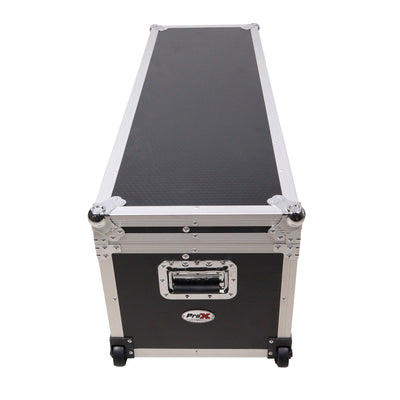 ProX ATA Utility Flight Travel Heavy-Duty Storage Road Case with Low Profile Wheels – 48x16x16 in. Exterior