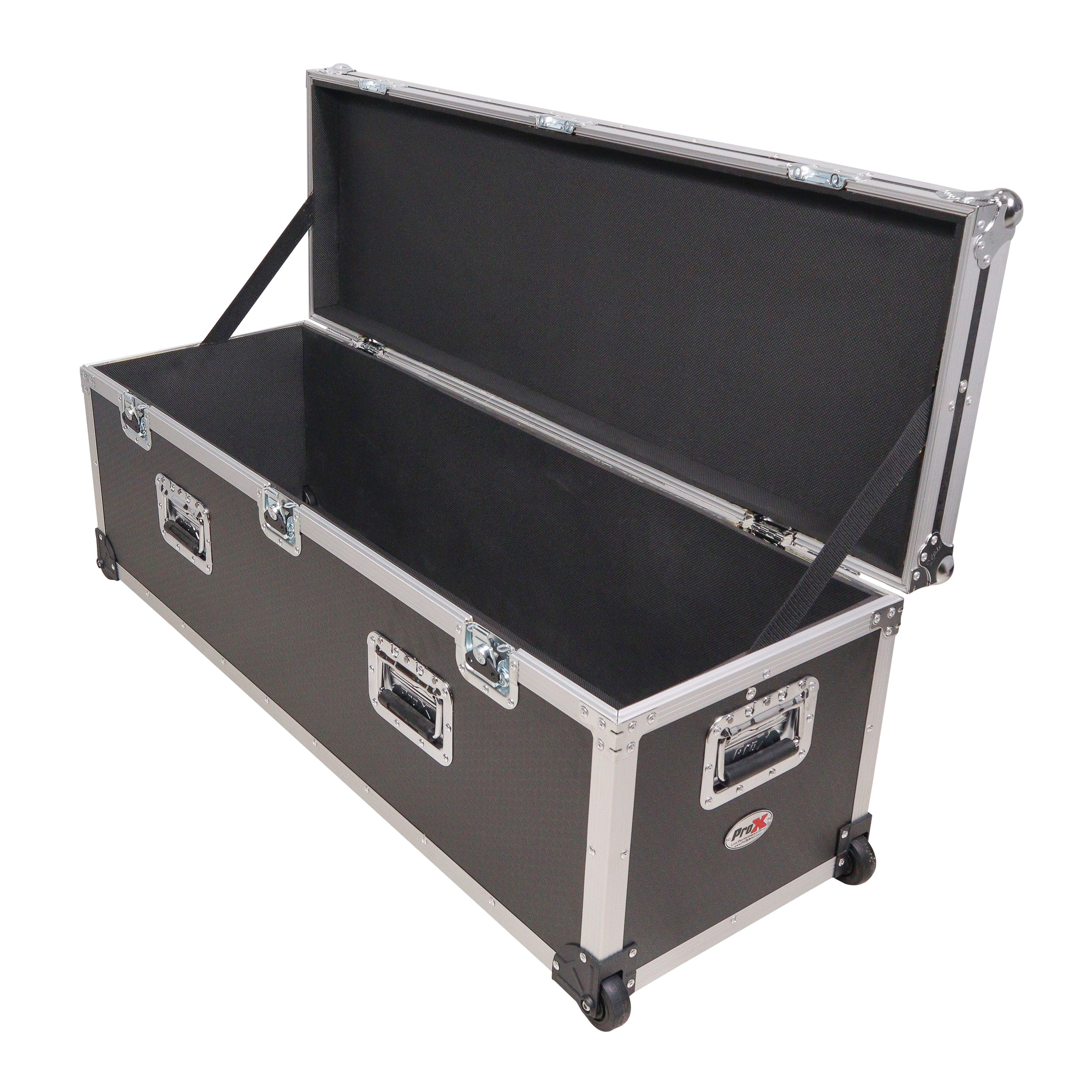 ProX ATA Utility Flight Travel Heavy-Duty Storage Road Case with Low Profile Wheels – 48x16x16 in. Exterior