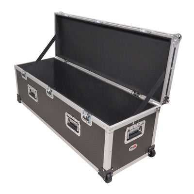 ProX ATA Utility Flight Travel Heavy-Duty Storage Road Case with Low Profile Wheels – 48x16x16 in. Exterior