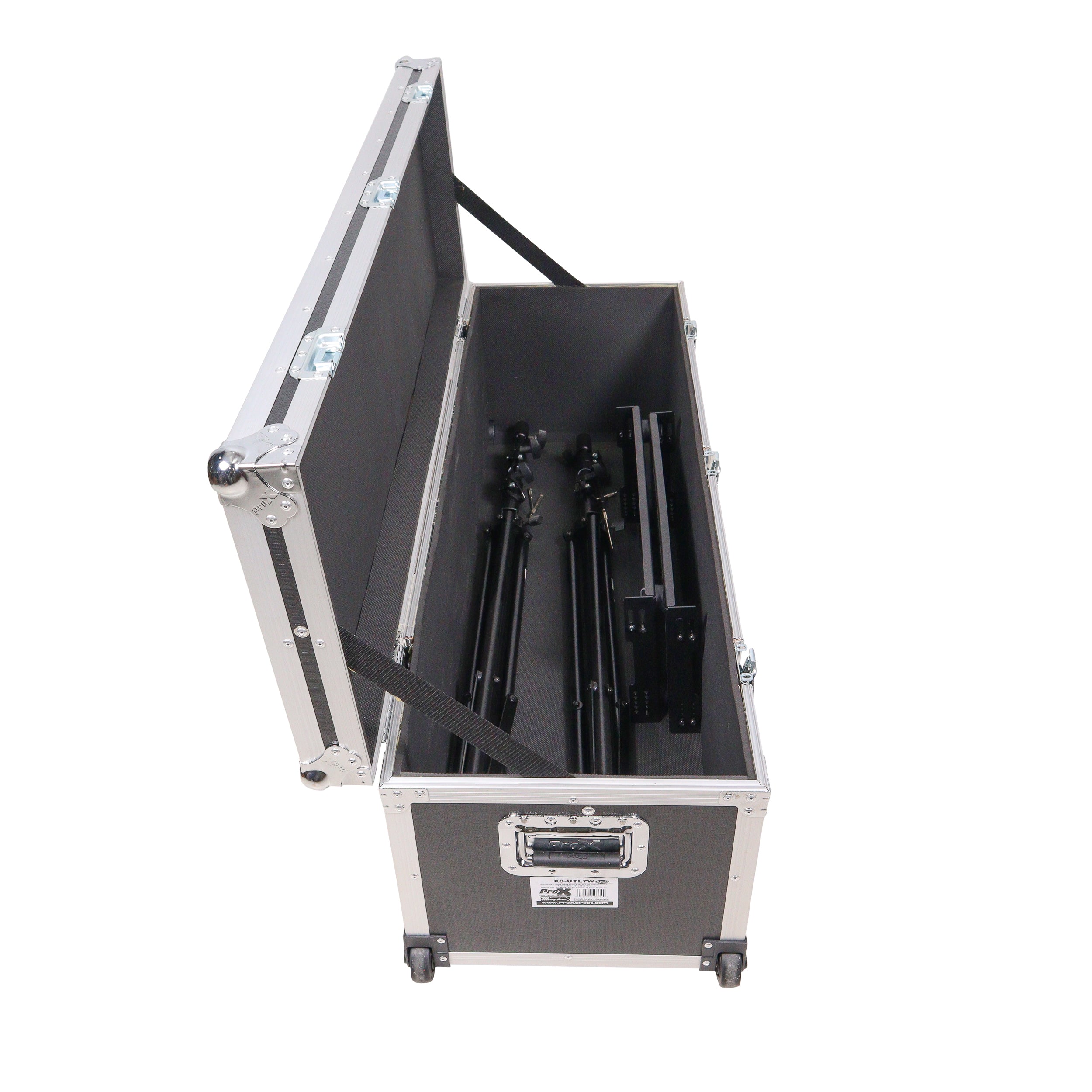 ProX ATA Utility Flight Travel Heavy-Duty Storage Road Case with Low Profile Wheels – 48x16x16 in. Exterior