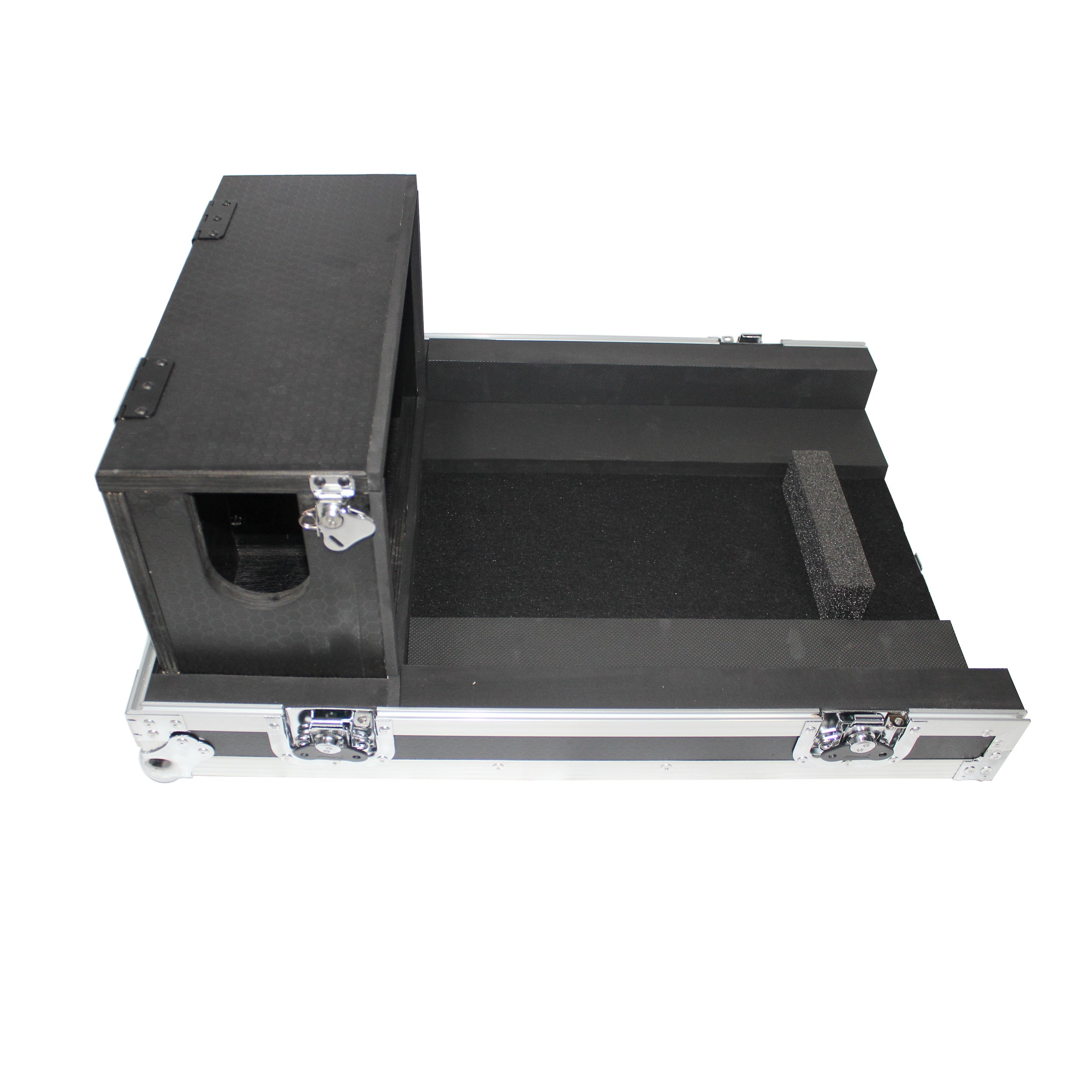 ProX ATA Digital Audio Mixer Flight Case for Yamaha QL1 Mixer CaseConsole with Doghouse compartment and Caster wheels