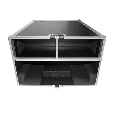 ProX ATA Digital Audio Mixer Flight Case for Yamaha QL1 Mixer CaseConsole with Doghouse compartment and Caster wheels