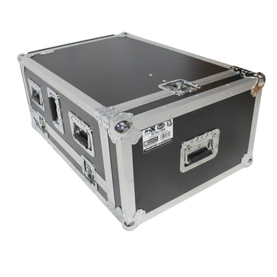 ProX ATA Digital Audio Mixer Flight Case for Yamaha QL1 Mixer CaseConsole with Doghouse compartment and Caster wheels