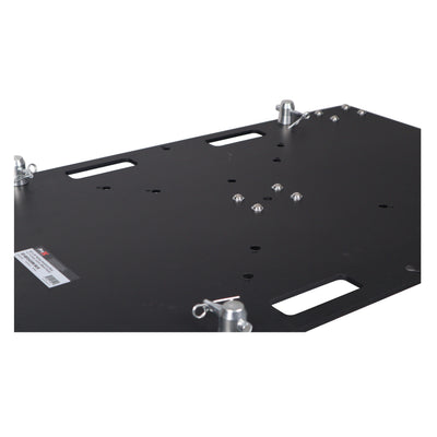 ProX 24 x 30 inch Rolling Base Plate for Rapid Grid Modular Truss System with locking casters - Black Finish