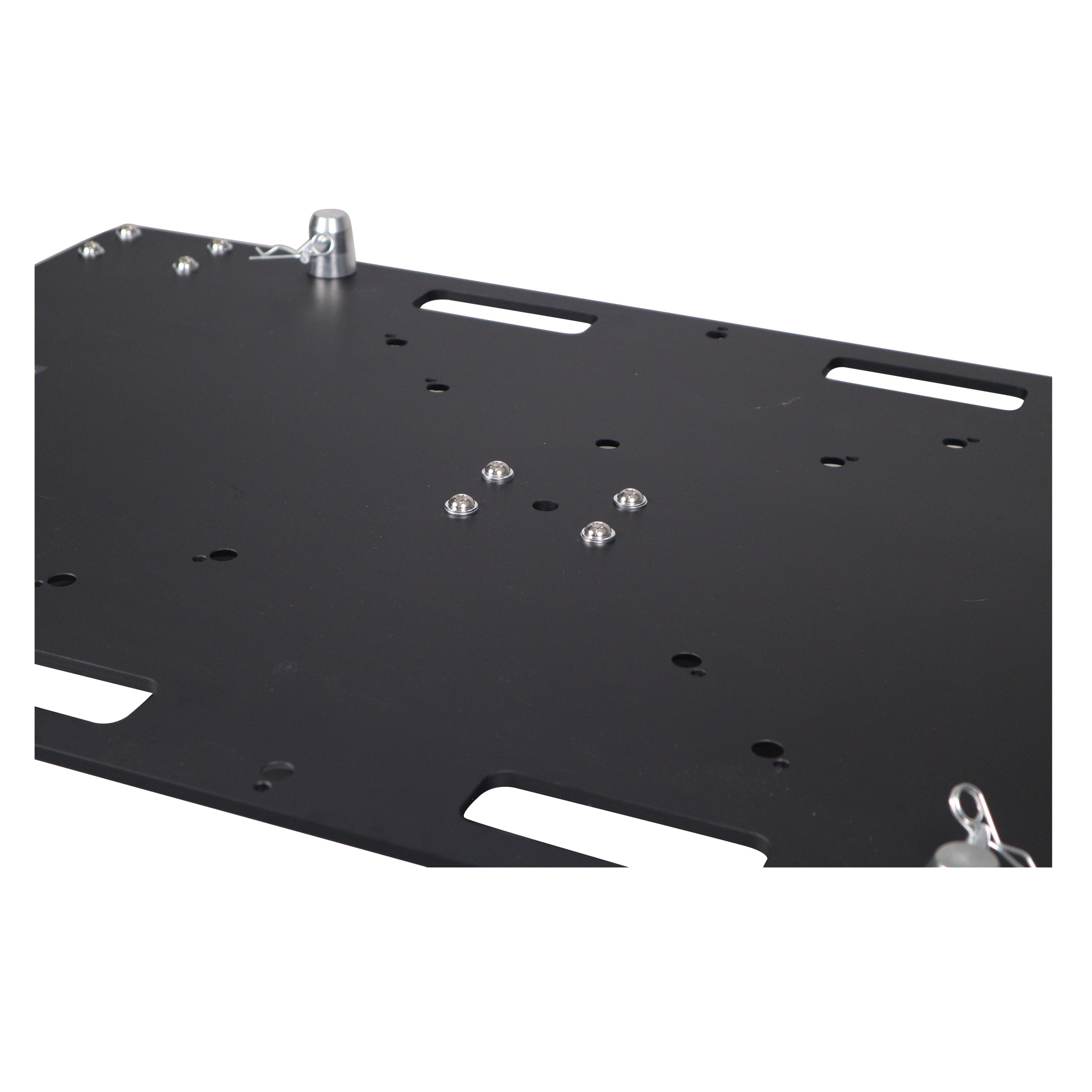 ProX 24 x 30 inch Rolling Base Plate for Rapid Grid Modular Truss System with locking casters - Black Finish