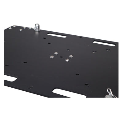 ProX 24 x 30 inch Rolling Base Plate for Rapid Grid Modular Truss System with locking casters - Black Finish