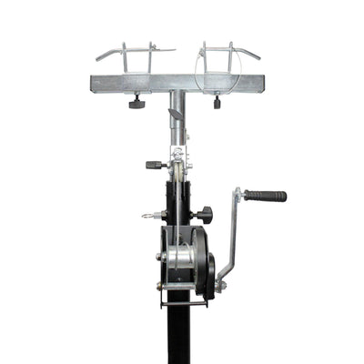 ProX 14 Ft Heavy-duty Lighting Crank Truss Stage Stand Includes T-Adapter Truss Mount 200 lbs Capacity