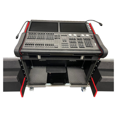 ProX Flip-Ready™ Hydraulic Console Case for ChamSys MagicQ MQ500M w/ 1U Rack Space