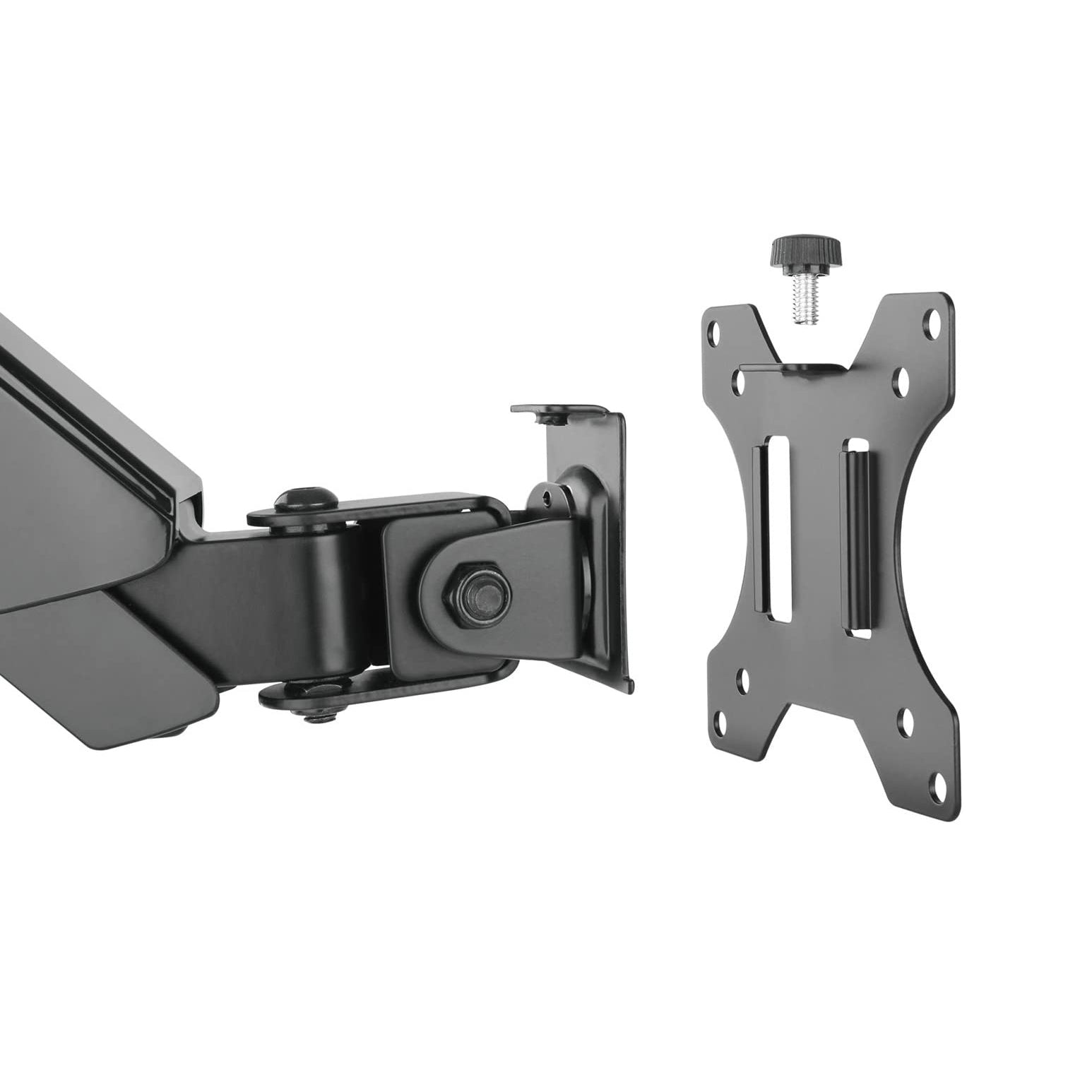 ProX Laptop Tray and Bracket with Gas Spring Double Arm Fits 17" - 32" Monitors