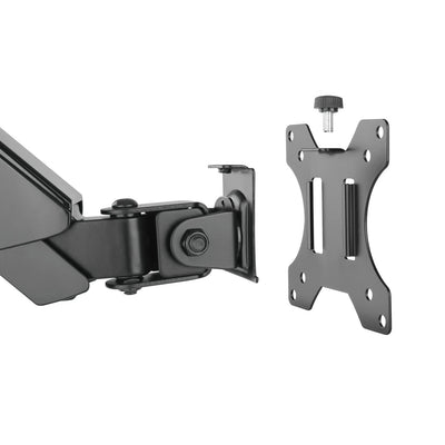 ProX Laptop Tray and Bracket with Gas Spring Double Arm Fits 17" - 32" Monitors