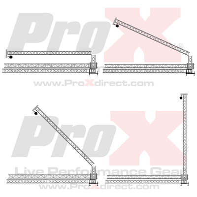 ProX LED Screen Display Panel Video Fly Wall Truss Ground Support System 20'W x 23'H TriGrip