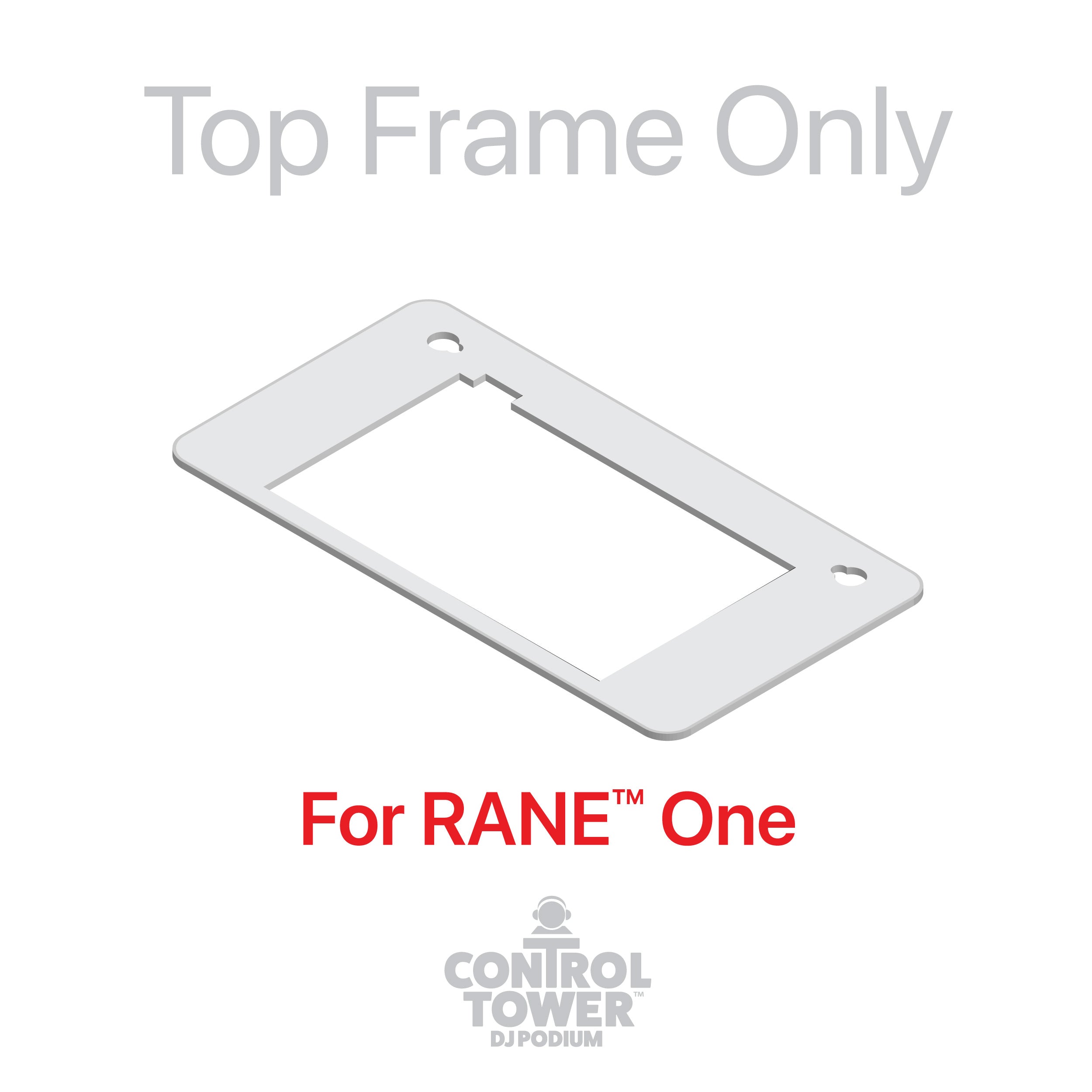 ProX Replacement for Pioneer RANE ONE Top Face Plate for Control Tower DJ Podium White Finish