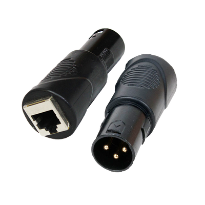 ProX Cat 5/6 RJ45 to 3 Pin Male DMX Connector/Adapter