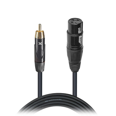 ProX 3 Ft. Unbalanced RCA to XLR-F High Performance Audio Cable
