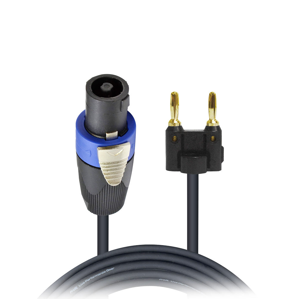 ProX 25 Ft. Speak Twist to Banana High Performance Speaker Cable 12AWG