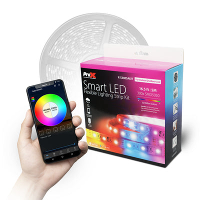 ProX Smart LED Flexible Lighting Strip Kit – 16.5 ft | 5M