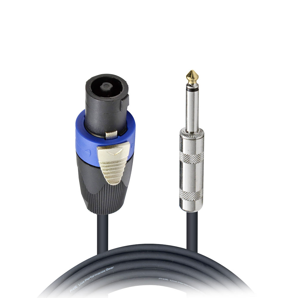 ProX 25 Ft. 12 AWG Speak Twist to 1/4" TS High Performance Speaker Cable