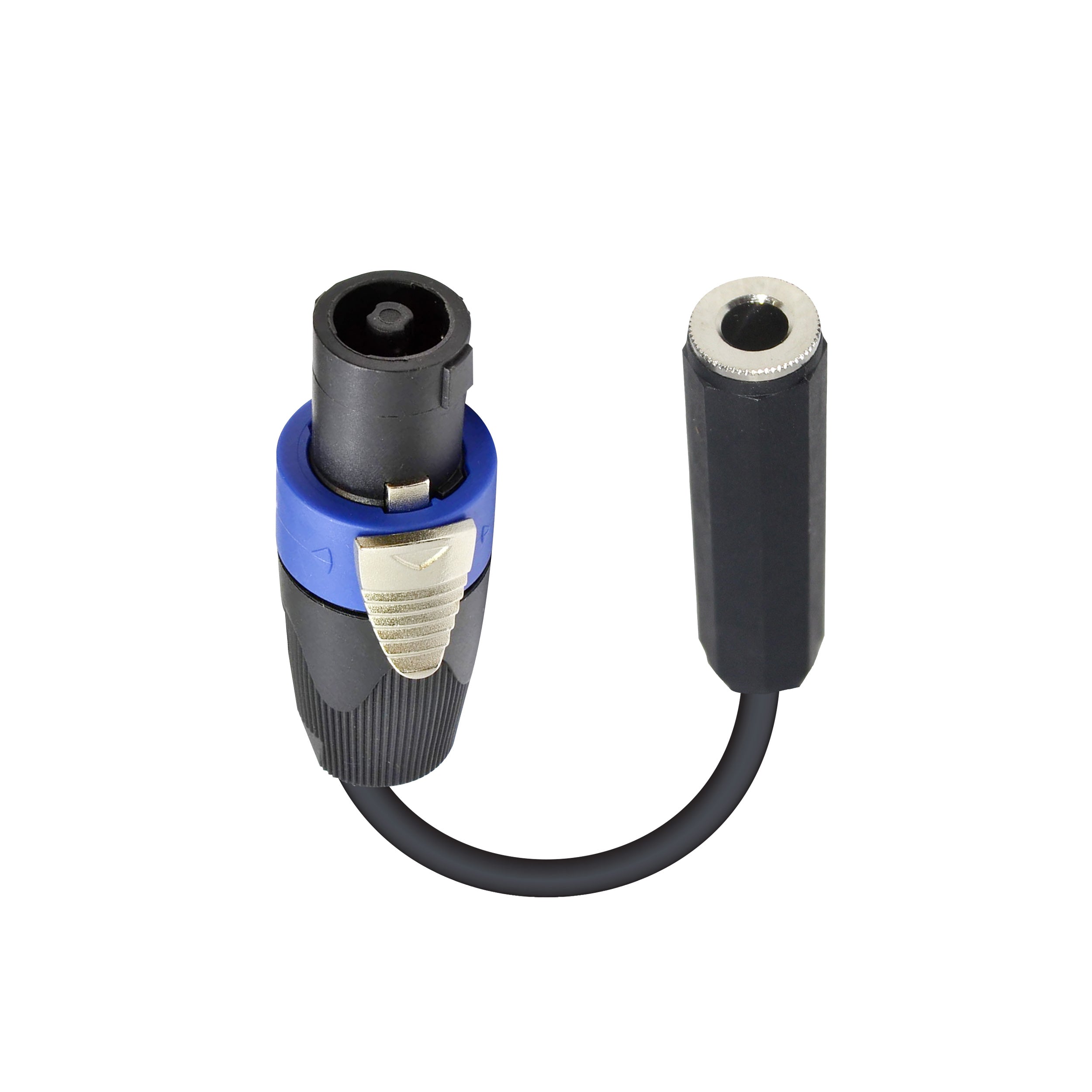 ProX 6" Speaker Twist connector Male to 1/4" TS-F Female High Performance Speaker Cable