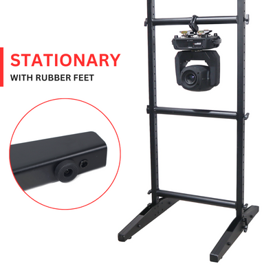 ProX 7FT Lighting Fixture Moving Head U-Grid Module with 4 Adjustable Bars and Casters or Rubber Feet or Down Rigging
