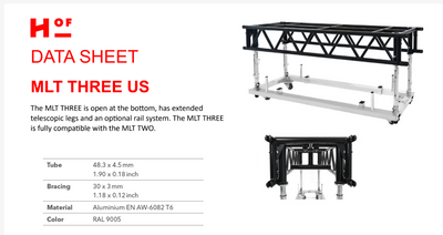 ProX HOF MLT THREE 8-Foot Pre-Rig Truss and Folding Dolly Kit