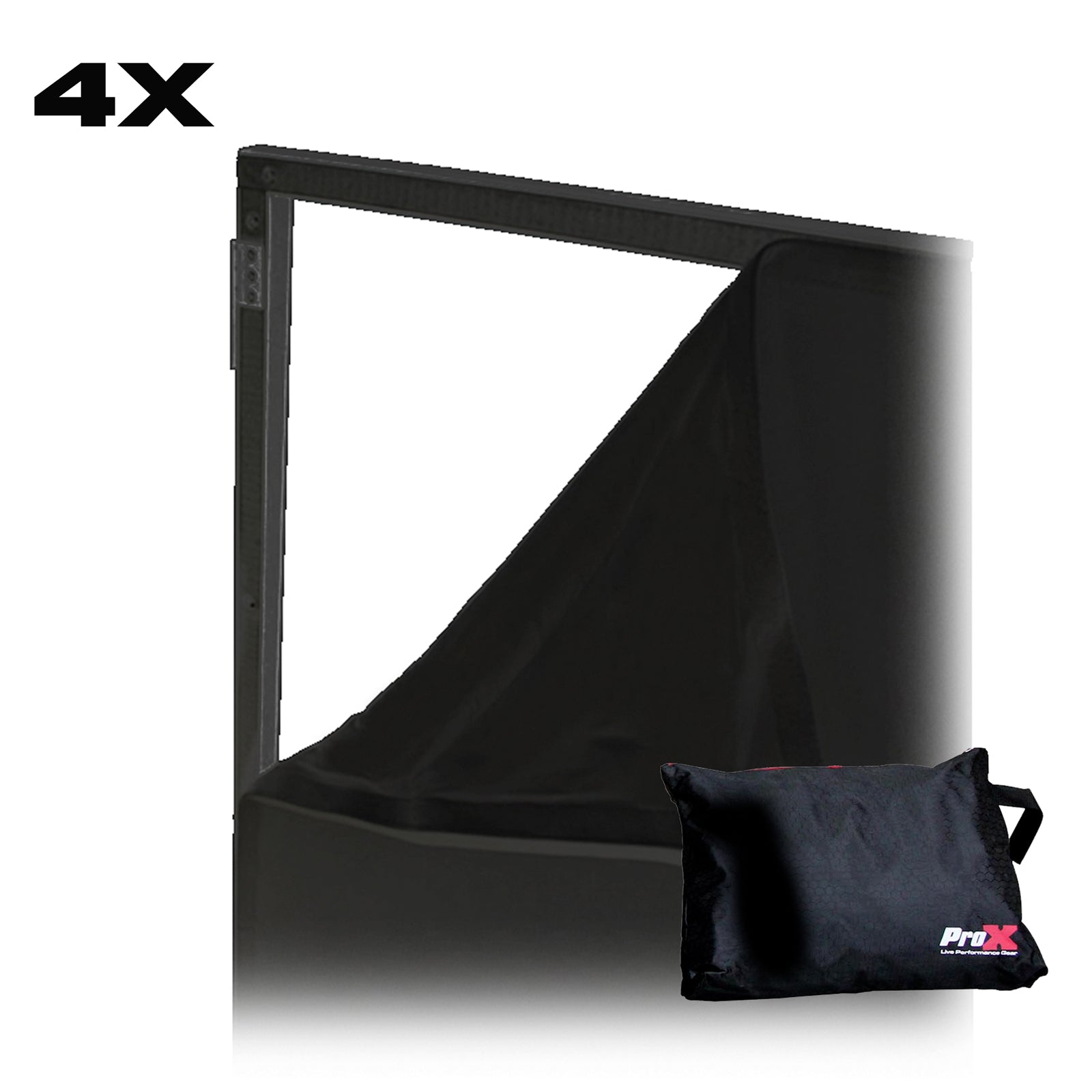 ProX Replacement Four Panel x4 Scrim Kit for ProX Facades Black Fabric
