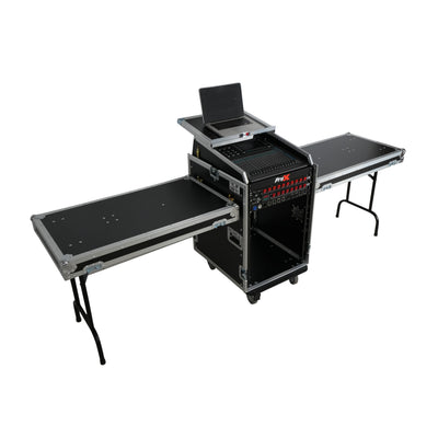 ProX Universal 19 Rack-mount Mixer with 13U Top and 16U Front with 2 Side Work Tables