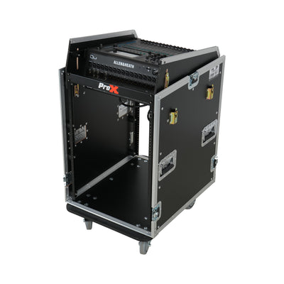 ProX Universal 19 Rack-mount Mixer with 13U Top and 16U Front with 2 Side Work Tables