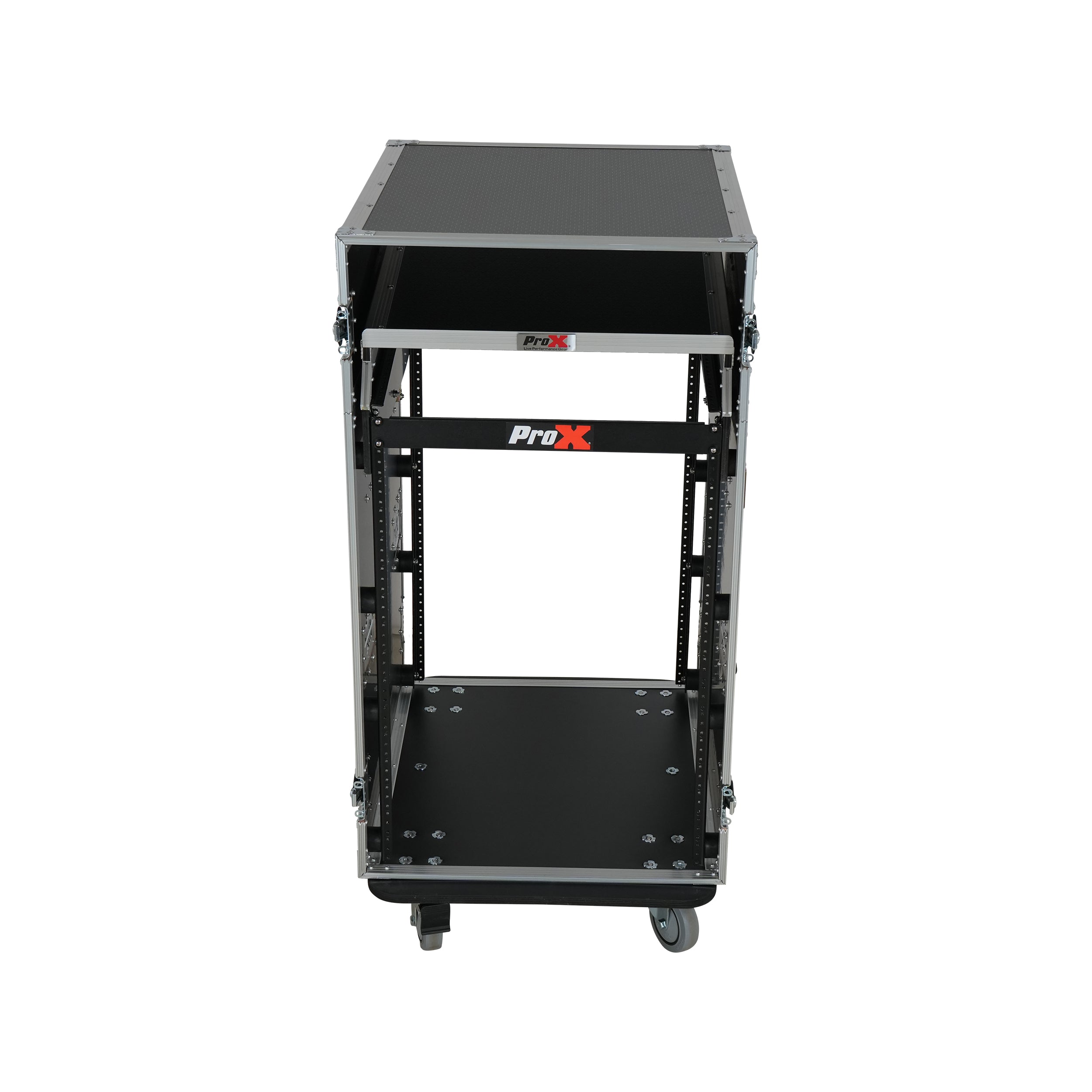 ProX Universal 19 Rack-mount Mixer with 13U Top and 16U Front with 2 Side Work Tables