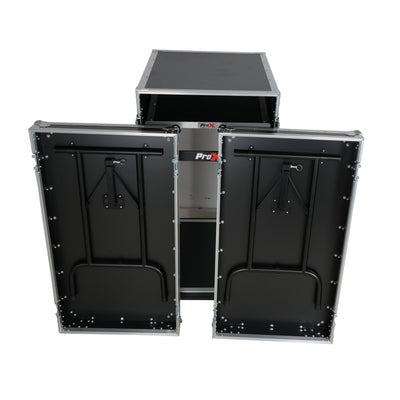 ProX Universal 19 Rack-mount Mixer with 13U Top and 16U Front with 2 Side Work Tables