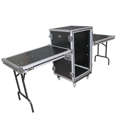 ProX 14U Space Shockproof Amp Rack ATA Flight Case 20" Depth