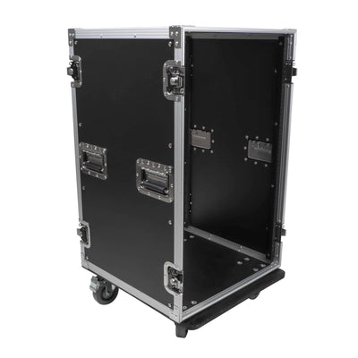 ProX 18U Space Amp Rack Mount ATA Flight Case 19 Inch Depth W-Casters