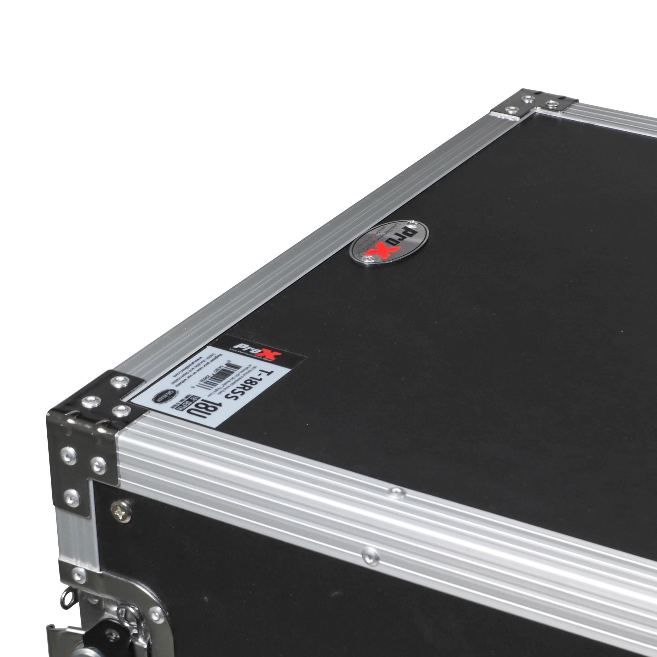 ProX 18U Space Amp Rack Mount ATA Flight Case 19 Inch Depth W-Casters