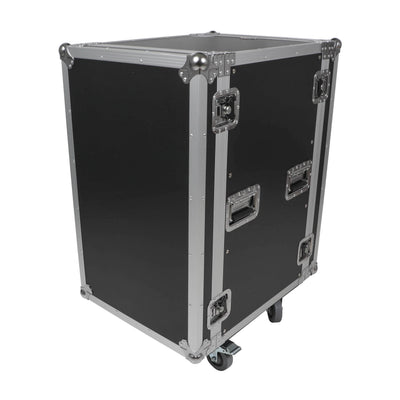 ProX 18U Space Amp Rack Mount ATA Flight Case 19 Inch Depth W-Casters