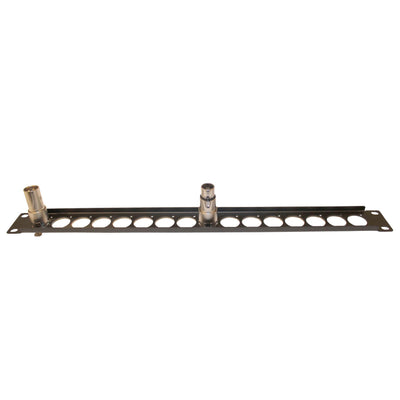 ProX ProX 1U Rack Panel Punched for 16 XLR, Speaker twist connector or Power Connection compatible Connectors