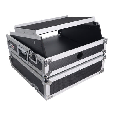 ProX 2U Rack Front and 10U Top Mixer Mobile DJ Combo ATA Flight Style Case