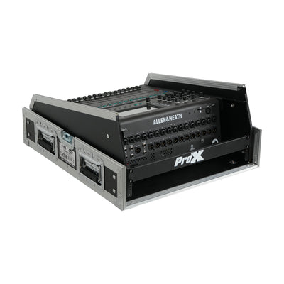 ProX 13U Top Mixer and 2U Rack Combo Flight Case with Laptop Shelf and 3 removable doors
