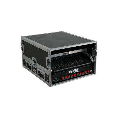 ProX 13U Top Mixer and 2U Rack Combo Flight Case with Laptop Shelf and 3 removable doors