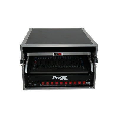 ProX 13U Top Mixer and 2U Rack Combo Flight Case with Laptop Shelf and 3 removable doors