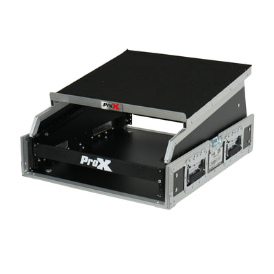 ProX 13U Top Mixer and 2U Rack Combo Flight Case with Laptop Shelf and 3 removable doors