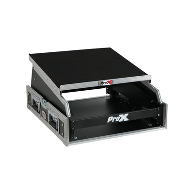 ProX 13U Top Mixer and 2U Rack Combo Flight Case with Laptop Shelf and 3 removable doors